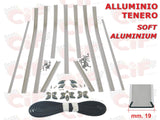 Serie strisce pedana completa in alluminio tenero per Piaggio Vespa 125 5377-K CIF
