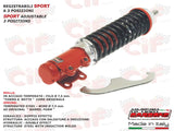 Ammortizzatore anteriore registrabile 3 posizioni versione sport 6325-RE Cif Carbone