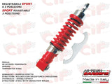 Ammortizzatore anteriore regolabile registrabile versione sport rosso 6401-RR Cif Carbone