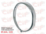 Ghiera fanale in acciaio inox per fanale anteriore Ø mm.115 7341-C Cif