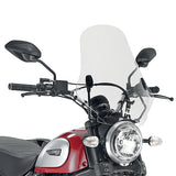 Parabrezza 7407A + Attacchi A7407A per Ducati Scrambler 400 2016 > 2021 Givi