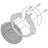 Flangia metallica BF58 Tanklock per borse da serbatoio Givi