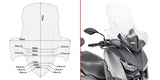 Parabrezza D2136ST per Yamaha X Max 400 2018 > 2022 Givi