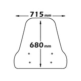 Parabrezza CLS350 + Attacco A722 per Piaggio Liberty S 50 - 125 - 150 - 200 2006 > 2011 Isotta