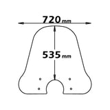 Parabrezza CLS4154 + Attacco A738 per Piaggio Vespa PX Freno a disco Isotta